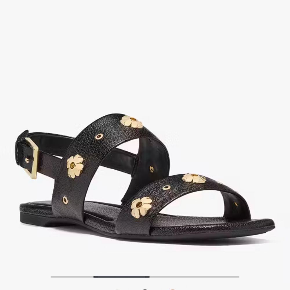 Kate Spade Flower Stud Flat Sandals